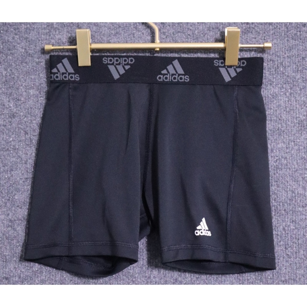 Adidas Shorts Girls XL‎ 16 Black Compression Biker Performance Train NWT NEW